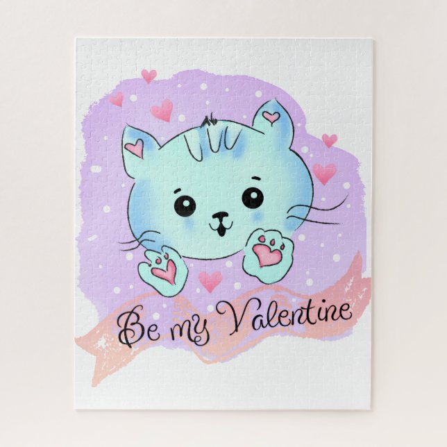 Puzzles Be Mine Hearts Happy Valentine's Day   (Vertical)