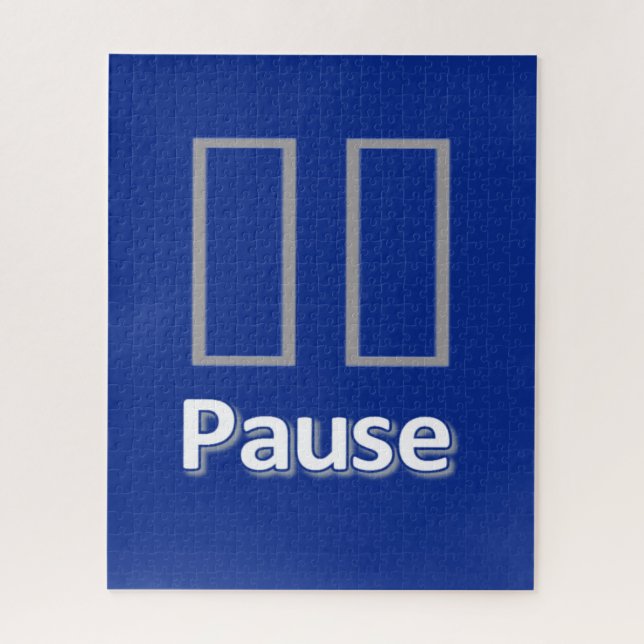 Puzzles bleu Pause (Vertical)
