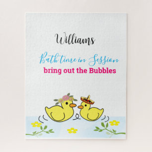 Puzzles Canards Jaunes Temps de bain Floral