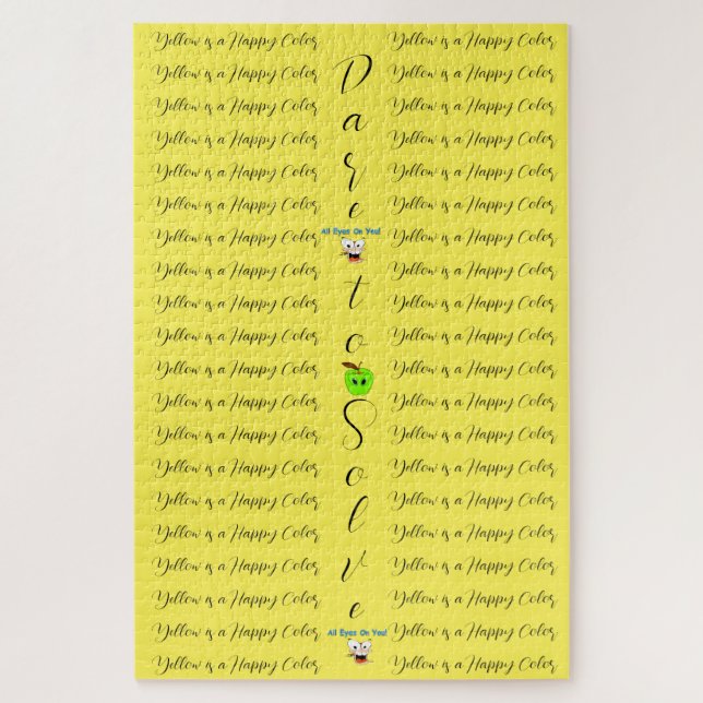 Puzzles Challenger Jaune Oser Résoudre (Vertical)