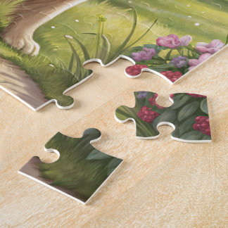 PUZZLES Chien adorable dans un cadre pittoresque e
