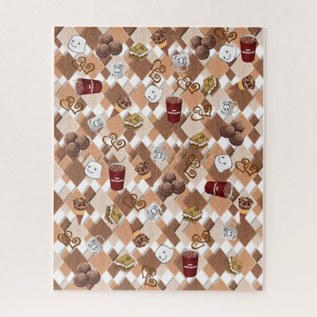 Puzzles Chocolat chaud Marshmallow (Vertical)