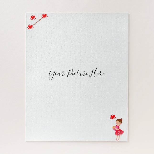 Puzzles Coeurs rouges (Vertical)