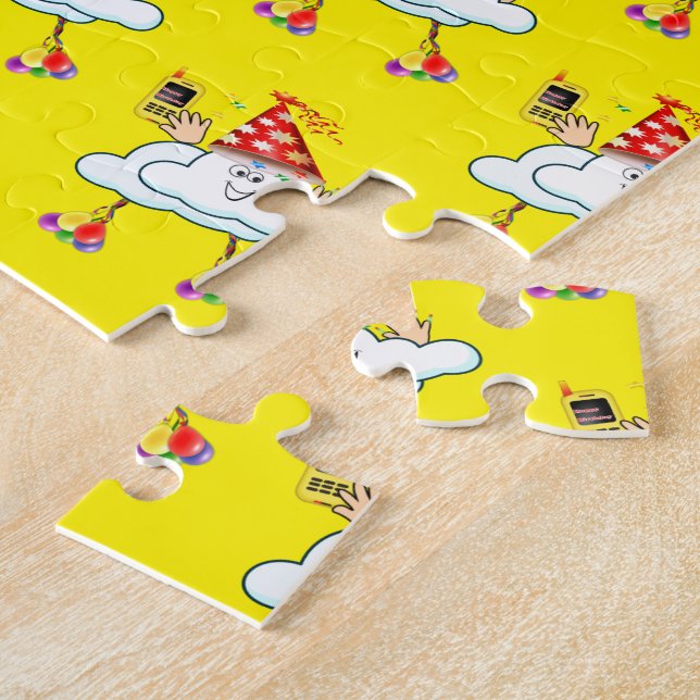 Puzzles Couleurs assorties Jaune IPhone Cloud de t (Côté)