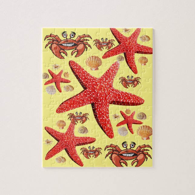 Puzzles Crabe Starfish Beach Shops (Vertical)