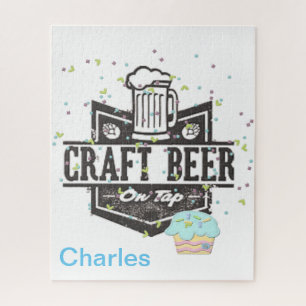 Puzzles Craft Beer Happy Birthday Cupcake 