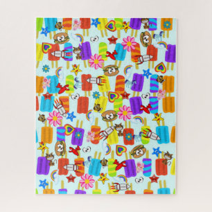 Puzzles Crème glacée Hamburger Etoiles