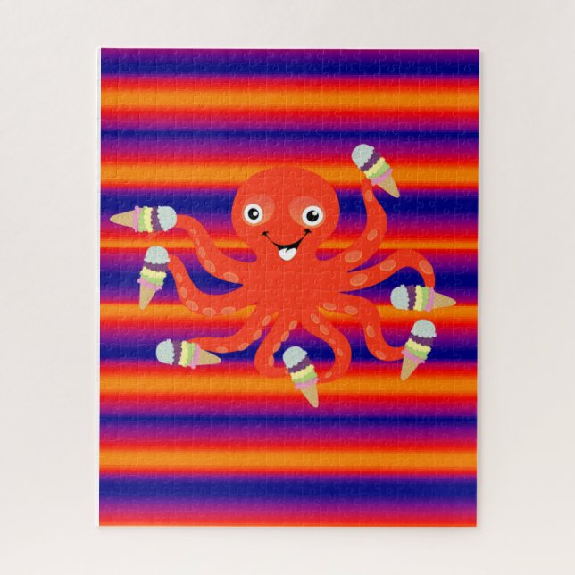 Puzzles Crème glacée Octopus (Vertical)