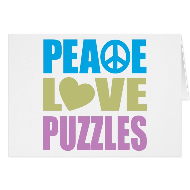 Puzzles d'amour de paix (Devant Horizontal)