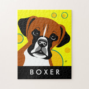Puzzles de chien Boxer contemporain