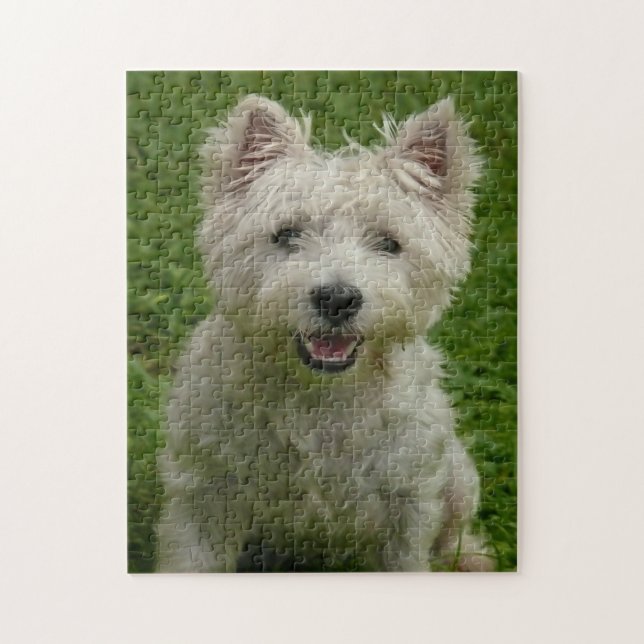 Puzzles de chiens Westie. (Vertical)