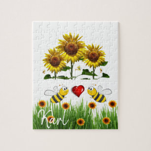 Puzzles de Sunflower Bumblebee