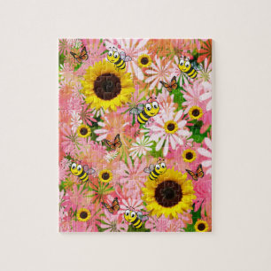 Puzzles de Sunflower Bumblebee