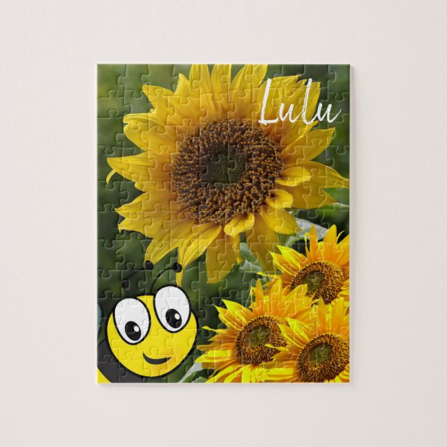 Puzzles de Sunflower Bumblebee (Vertical)