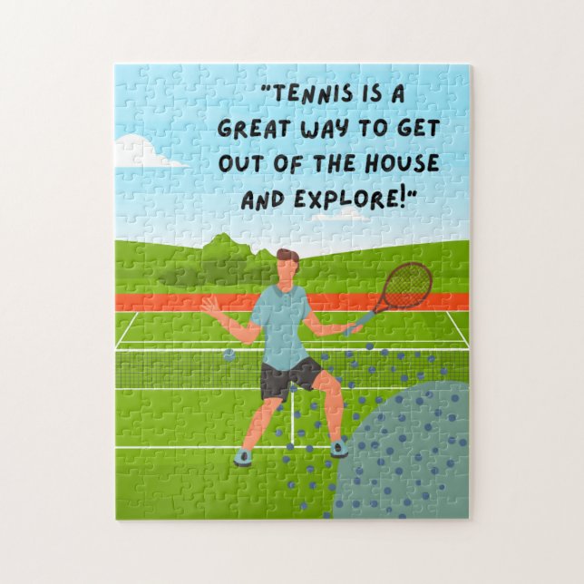 Puzzles de tennis pour le joueur de tennis (Vertical)