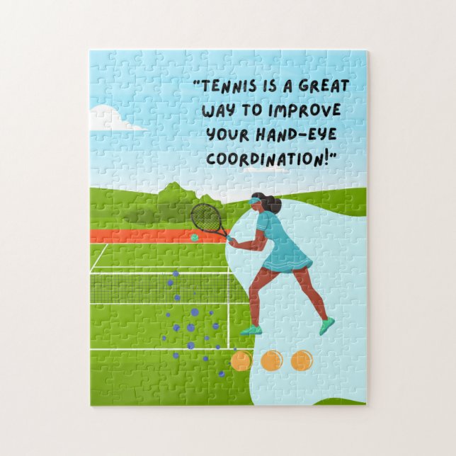 Puzzles de tennis pour le joueur de tennis (Vertical)