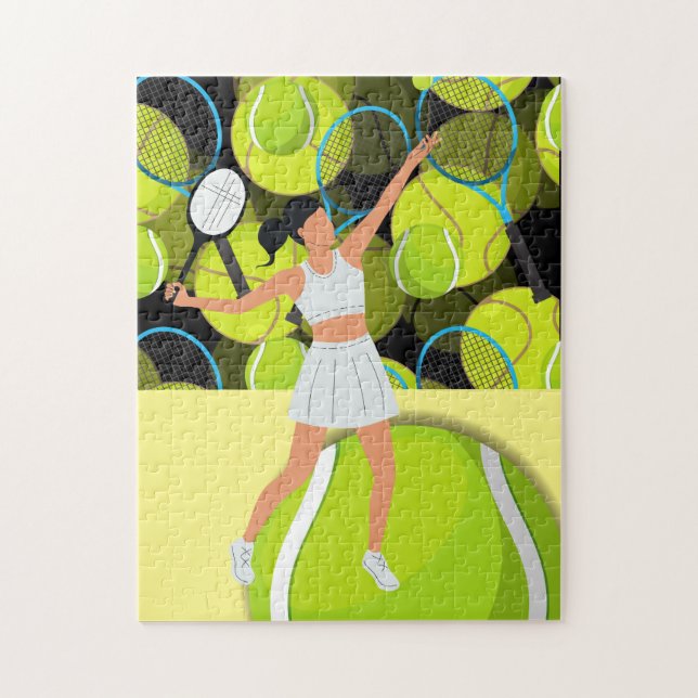Puzzles de tennis pour une joueuse (Vertical)