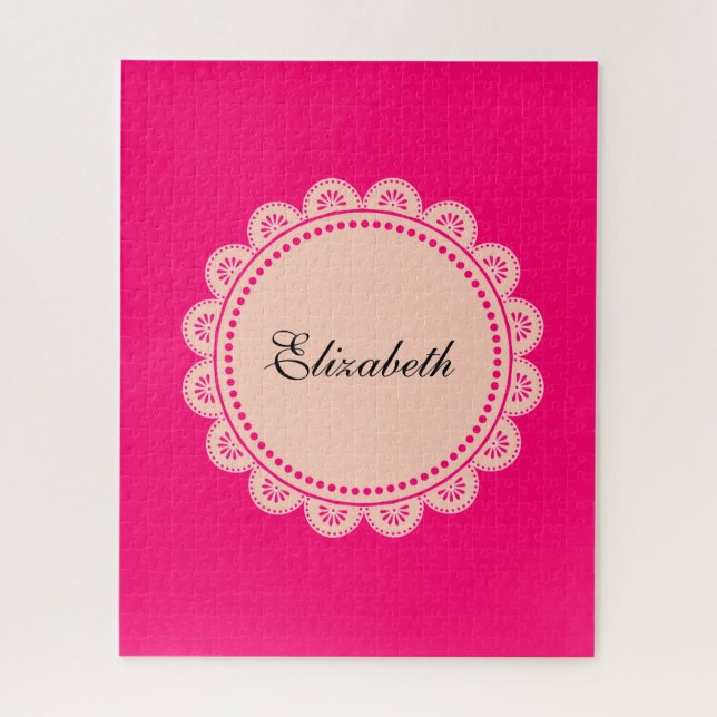 Puzzles Dentelle rose (Vertical)