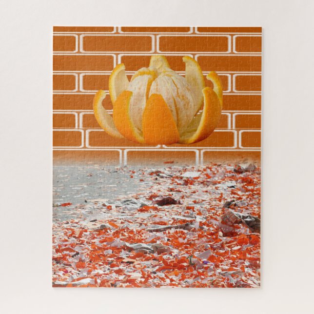 Puzzles en brique orange (Vertical)