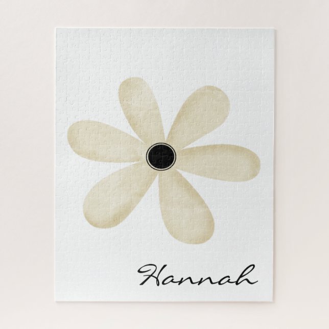 Puzzles Fleur Florale Beige (Vertical)