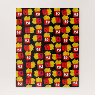 Puzzles French Fries Black
