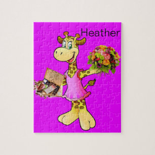 Puzzles Giraffe Floral