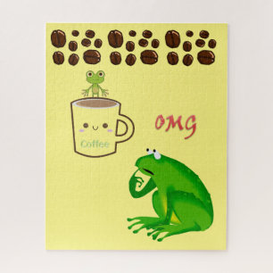 Puzzles Grenouille haricots au café