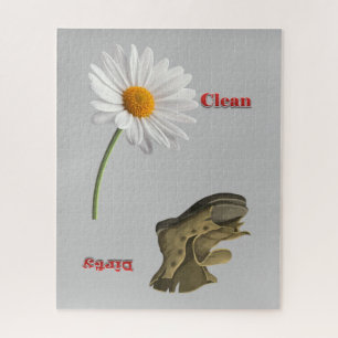 Puzzles Grey Daisy sale Chaussure propre