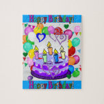Puzzles Happy Birthday Cake<br><div class="desc">Puzzles for Everyone
Check out the following stores for all your family gifts
Something for Everyone
Baby_Accessories
Christmas_Allyear
Salon_Barber_Posters
Sunflower_Heaven
succeedinbeautybarb</div>