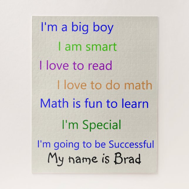 Puzzles Je suis Spécial (Vertical)