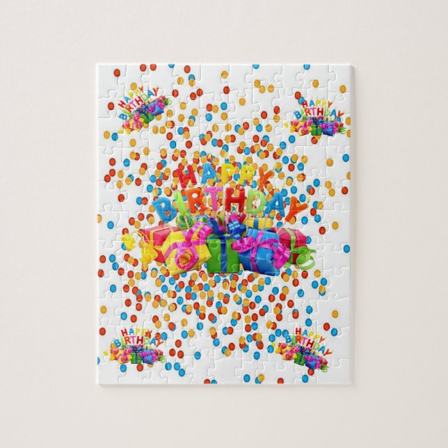 Puzzles Joyeux Anniversaire (Vertical)