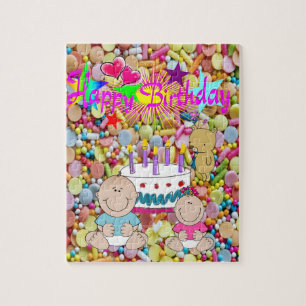 Puzzles Joyeux Anniversaire Candy Baby Girl Baby B