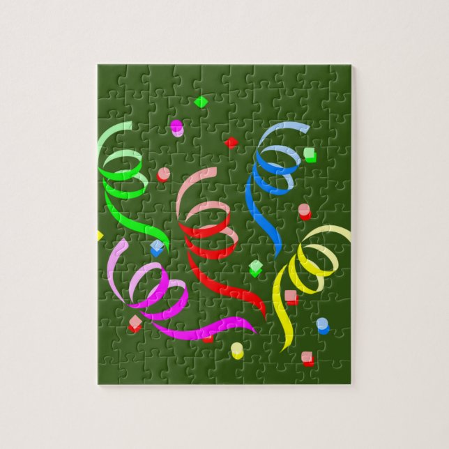 Puzzles Joyeux Anniversaire Confetti (Vertical)
