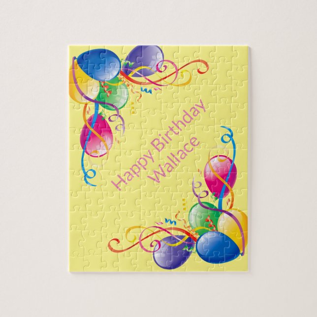 Puzzles Joyeux Ballons d'anniversaire (Vertical)