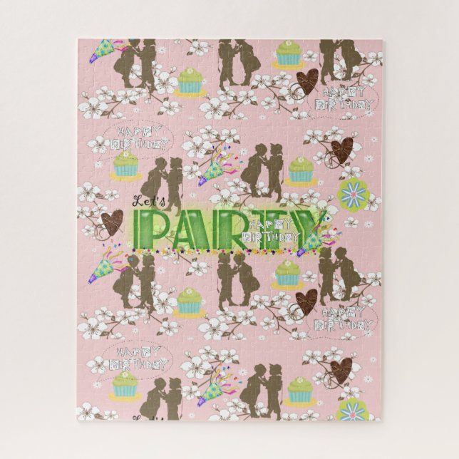 Puzzles Joyeux Cupcakes Anniversaire (Vertical)