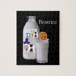 Puzzles Lait Noir Vitamine D Chip Chip Vache
