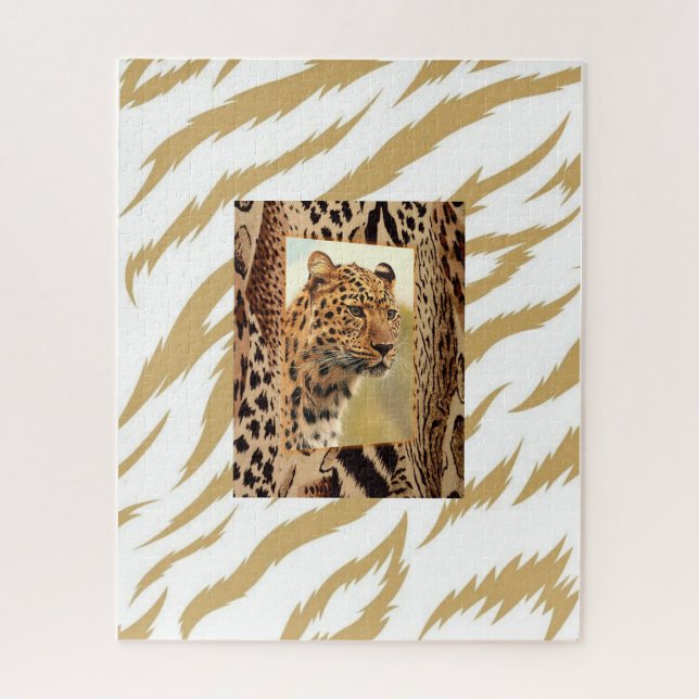 Puzzles Leopard Brown (Vertical)
