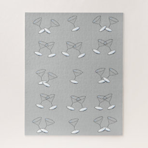 Puzzles Martini Verres Gris
