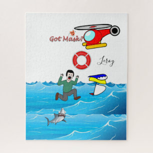 Puzzles Ocean Shark a eu du masque ?