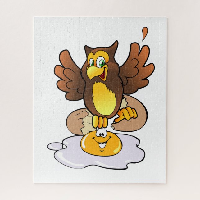 Puzzles Oeufs de hibou Petit déjeuner (Vertical)