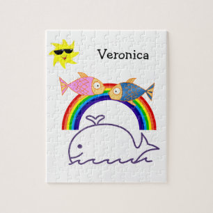 Puzzles Poisson de baleine Rainbow Sun