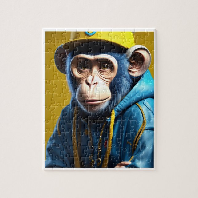 Puzzles pour enfants - singe (Vertical)