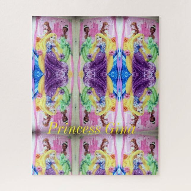 Puzzles princesse colorée (Vertical)