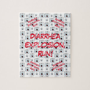 Puzzles Toilette Papier Diarrhea Explosion Run