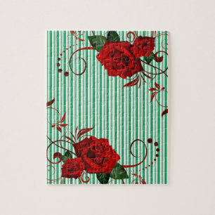Puzzles Vert Blancs Rouge Rose