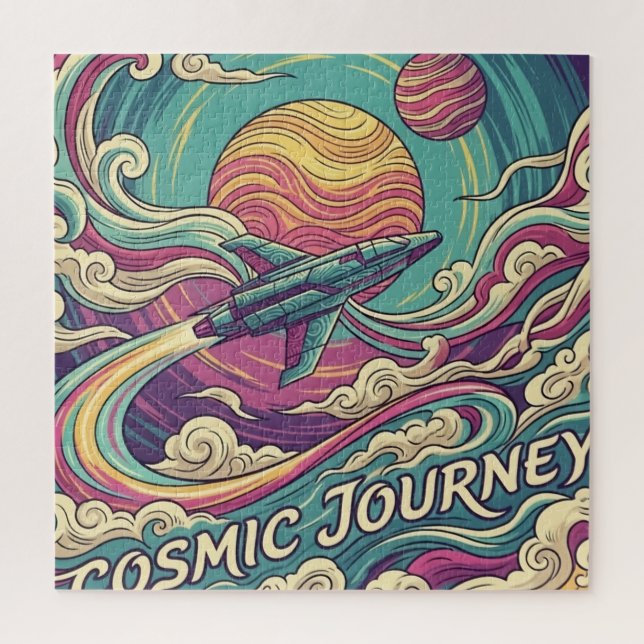 PUZZLES : Voyage spatial du vaisseau spatial dans  (Vertical)
