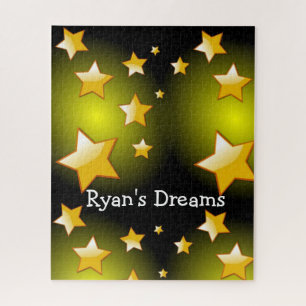 Puzzles Yellow Stars Black