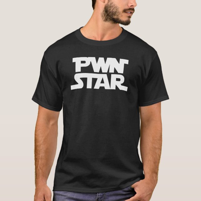 PWNSTAR T-shirt noir pour hommes (Devant)