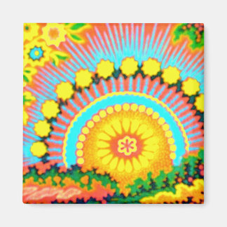 Pychedelic Sunset Vintage 60's Magnet