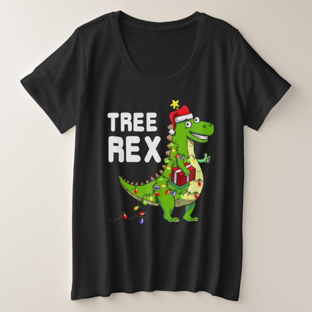 Pyjamas Rex Arbre Dinosaure de Noël (Design devant)